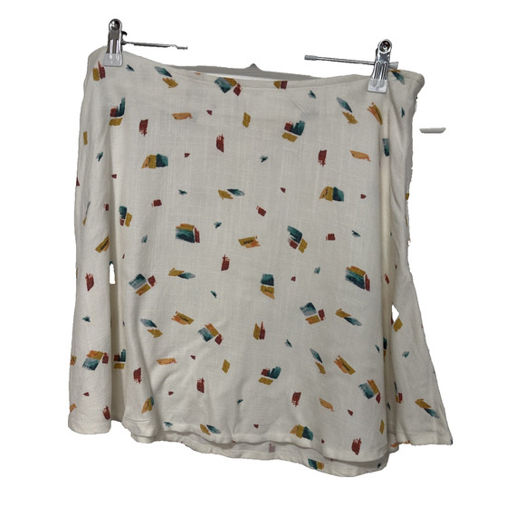 O'NEILL Marlin Women's XL Woven Flowy Mini Skirt Neutral Cottagecore Summer - Picture 1 of 7